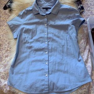 New blue Tommy Hilfiger top size L
